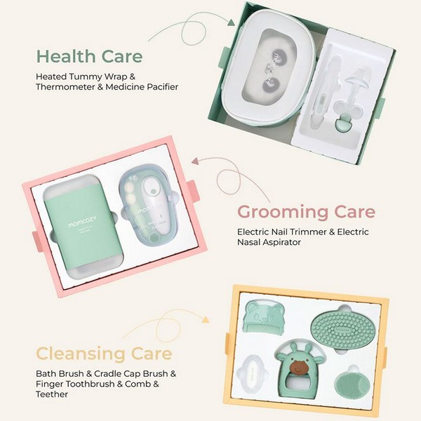 Продукт Momcozy All-in-1 Elite Baby Kit - Хигиенен комплект за бебе, 13 части - 0 - BG Hlapeta