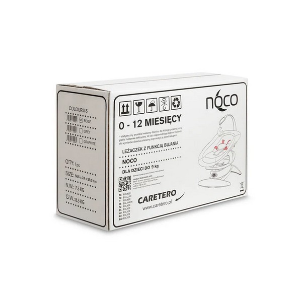 Продукт Caretero Rocker Noco - Шезлонг и люлка 2в1 - 0 - BG Hlapeta