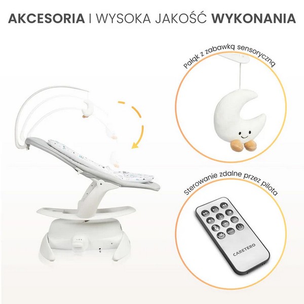 Продукт Caretero Rocker Noco - Шезлонг и люлка 2в1 - 0 - BG Hlapeta