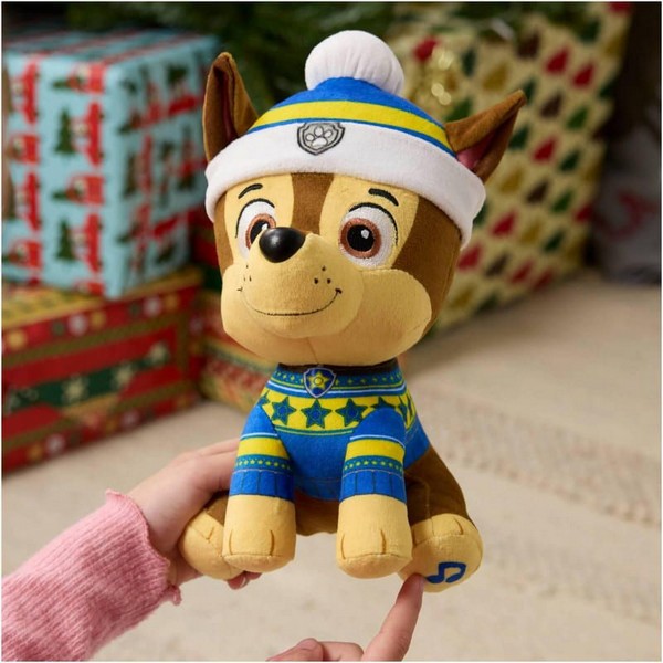 Продукт Spin Master Paw Patrol Holiday Plushy -Музикална плюшена играчка, 20 см. - 0 - BG Hlapeta