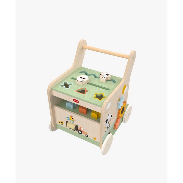 Продукт TINY LOVE Farmers Funday - Дървена проходилка за бутане с активности, 12м+ - 0 - BG Hlapeta
