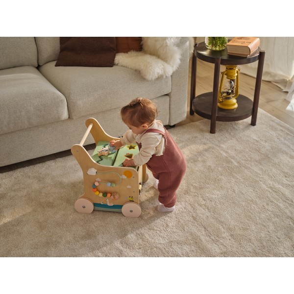 Продукт TINY LOVE Farmers Funday - Дървена проходилка за бутане с активности, 12м+ - 0 - BG Hlapeta