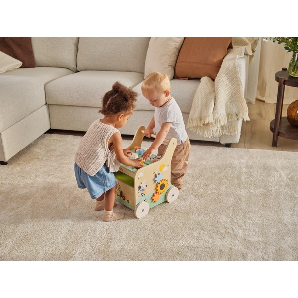 Продукт TINY LOVE Farmers Funday - Дървена проходилка за бутане с активности, 12м+ - 0 - BG Hlapeta