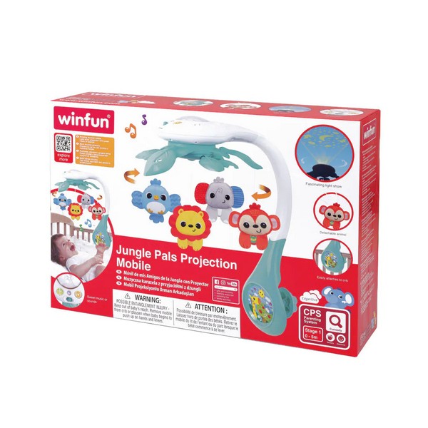 Продукт WINFUN Приятели от Джунглата - Музикална въртележка-проектор - 0 - BG Hlapeta