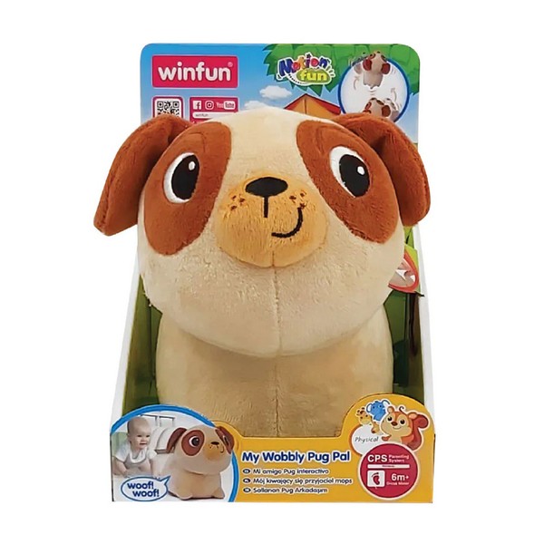 Продукт WINFUN - Плюшено игриво куче мопс - 0 - BG Hlapeta