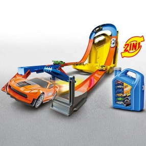 Street Convoy - Кутия за Съхранение с Писта и 6 Коли