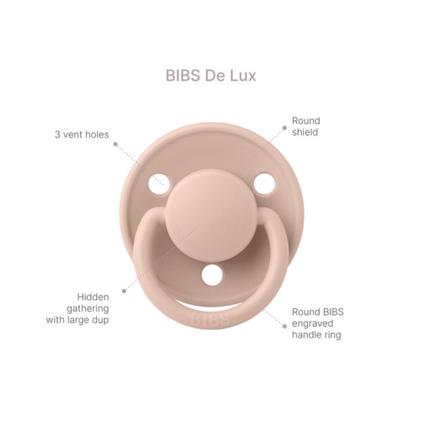 Продукт BIBS De Lux - Биберон, Силикон, Универсален Размер - 0 - BG Hlapeta
