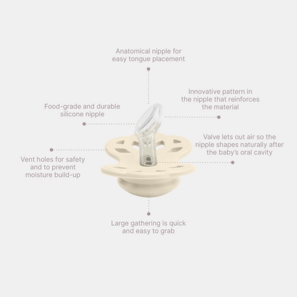 Продукт BIBS Infinity - Анатомичен Биберон, 0-6 месеца, Силикон - 0 - BG Hlapeta