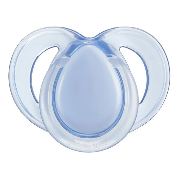 Продукт Tommee Tippee NIGHT TIME - Комплект от 2 бр. ортодонтични залъгалки със светеща в тъмното дръжка, 18-36м, в кутия за стерилизиране - 0 - BG Hlapeta