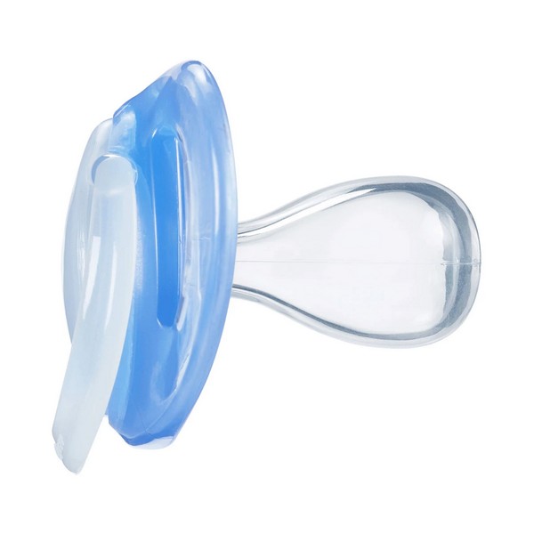 Продукт Tommee Tippee NIGHT TIME - Комплект от 2 бр. ортодонтични залъгалки със светеща в тъмното дръжка, 18-36м, в кутия за стерилизиране - 0 - BG Hlapeta