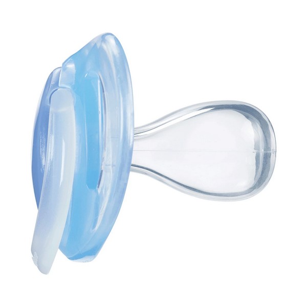 Продукт Tommee Tippee NIGHT TIME - Комплект от 2 бр. ортодонтични залъгалки със светеща в тъмното дръжка, 18-36м, в кутия за стерилизиране - 0 - BG Hlapeta