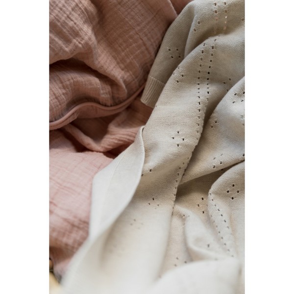 Продукт BIBS Pointelle - Плетено бебешко одеяло - 0 - BG Hlapeta