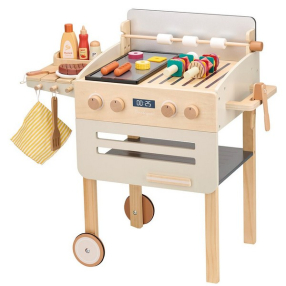 Lelin Toys Барбекю - Дървена игра с аксесоари Lelin Toys Барбекю - Дървена игра с аксесоари