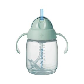 Tommee Tippee TRAINER STRAW - НЕРАЗЛИВАЩА СЕ ЧАША СЪС СЛАМКА И ДРЪЖКИ 240мл 6м+
