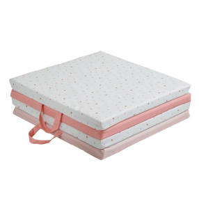 Tineo Сърца - Интелигентна постелка за игра, подвижен матрак и барбарон, 3в1