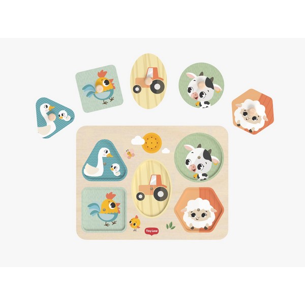 Продукт TINY LOVE Farmers Funday - Музикален дървен пъзел, 12м+ - 0 - BG Hlapeta