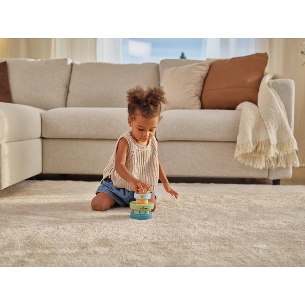 Продукт TINY LOVE Farmers Funday - Дървена кула за подреждане, 6м+ - 0 - BG Hlapeta