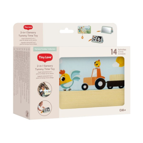 TINY LOVE Tummy Time Farmers Funday - Сензорна играчка 2-in-1, 0м+ TINY LOVE Tummy Time Farmers Funday - Сензорна играчка 2-in-1, 0м+