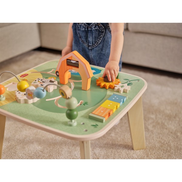 Продукт TINY LOVE Farmers Funday - Дървена маса с активности, 12м+ - 0 - BG Hlapeta