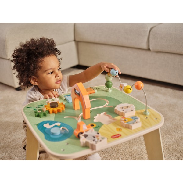 Продукт TINY LOVE Farmers Funday - Дървена маса с активности, 12м+ - 0 - BG Hlapeta