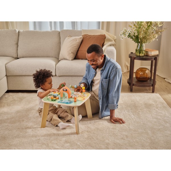 Продукт TINY LOVE Farmers Funday - Дървена маса с активности, 12м+ - 0 - BG Hlapeta