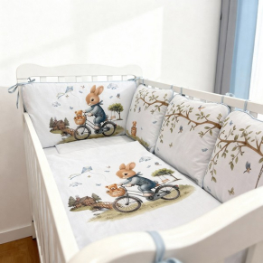 Bambino Casa Blu Rabbit Bicycle - Луксозен спален комплект