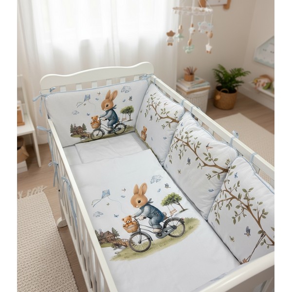 Продукт Bambino Casa Blu Rabbit Bicycle - Луксозен спален комплект - 0 - BG Hlapeta