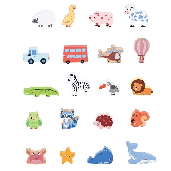 Продукт Lelin Toys Докосни и съпостави - Игра Лото, за тактилни усещания - 0 - BG Hlapeta