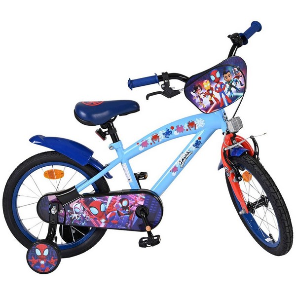 E&L Spidey Cycles 16 инча - Детски велосипед с помощни колела