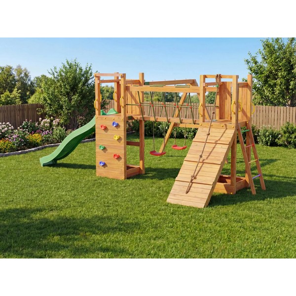 Продукт Fungoo MAXI FUNNY EXPOSURE TEAK - Детска площадка - 0 - BG Hlapeta