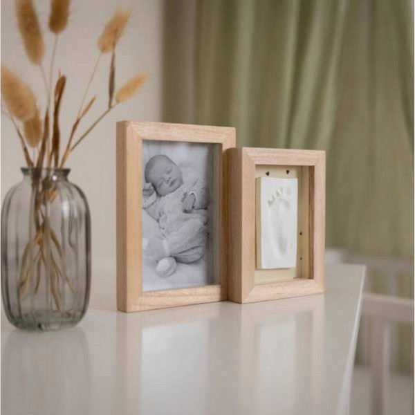 Продукт Petit ARTichaut - 2 Дървени рамки за бебешки отпечатък и снимка - 0 - BG Hlapeta