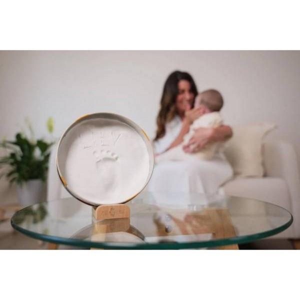 Продукт Petit ARTichaut - Кръгла метална кутия за бебешки отпечатък със стойка - 0 - BG Hlapeta