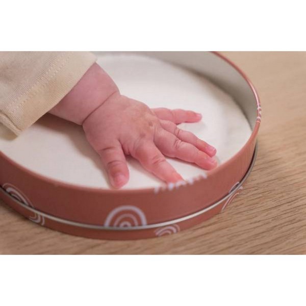 Продукт Petite ARTichaut - Кръгла метална кутия за бебешки отпечатък със стойка - 0 - BG Hlapeta