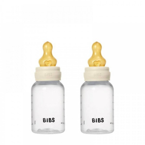 BIBS - Комплект с 2 бр. Бебешки Бутилки 150мл Бавен Поток Каучук
