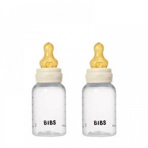 BIBS - Комплект с 2 бр. Бебешки Бутилки 150мл Бавен Поток Каучук