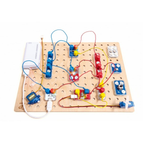 Hape LabBox - Образователен комплект изследване на вериги - Повишаващо ниво 47 части Hape LabBox - Образователен комплект изследване на вериги - Повишаващо ниво 47 части