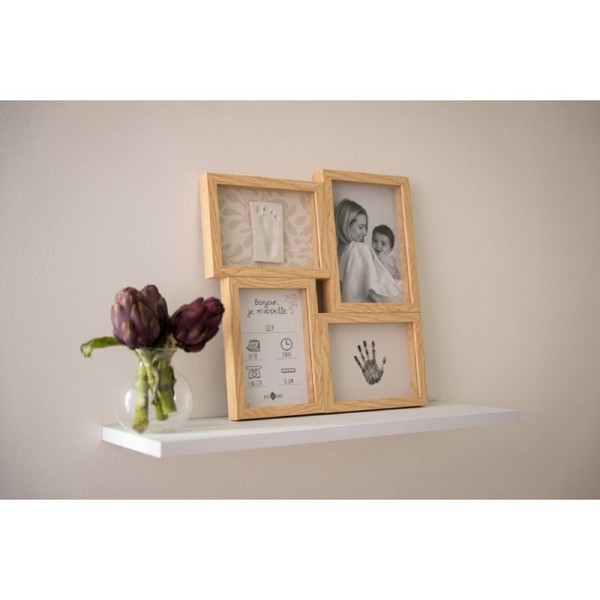 Продукт Petit ARTichaut - Дървена пъзел рамка за бебешки отпечатъци и снимки, Ivy Grey - 0 - BG Hlapeta