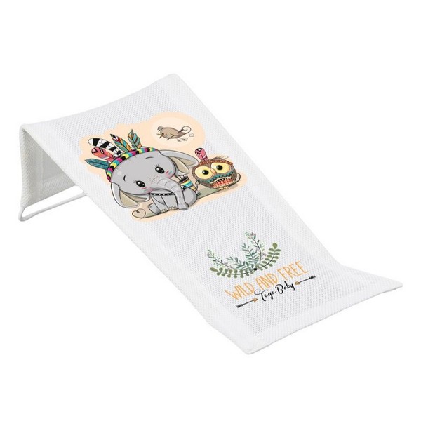 Tega Baby Wild&Free Little Elephant 3D Mesh - Подложка за вана, бяла