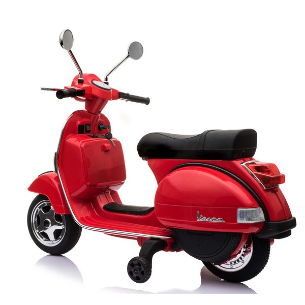 Продукт Акумулаторен мотор Licensed Vespa PX150 12V с меки гуми и кожена седалка - 0 - BG Hlapeta