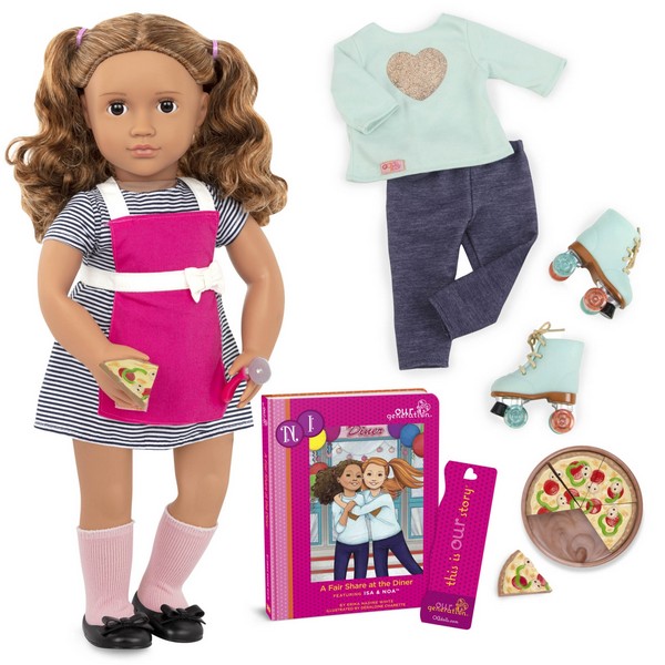 Battat Our Generation Иса - Кукла с аксесоари и книга 46 см