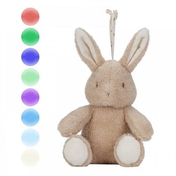 Продукт Little Dutch - Меко Зайче с Нощна Лампа и Успокояващи Звуци - 0 - BG Hlapeta