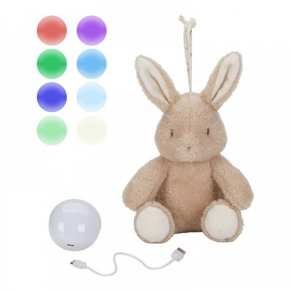 Little Dutch - Меко Зайче с Нощна Лампа и Успокояващи Звуци