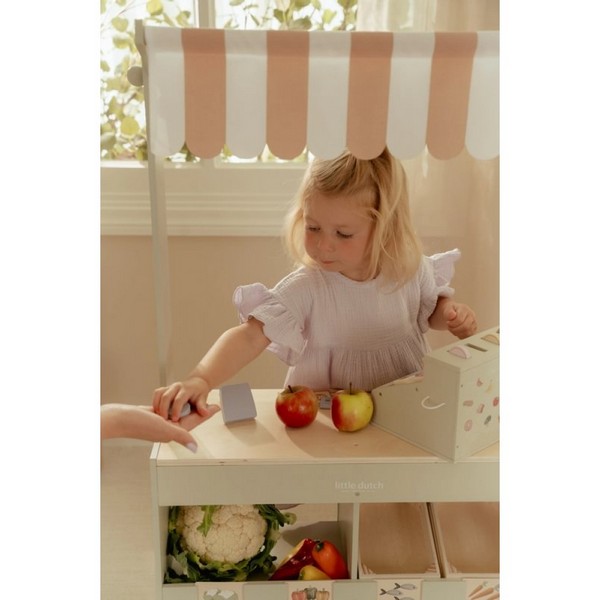Продукт Little Dutch FSC - Дървен Касов Апарат с Аксесоари - 0 - BG Hlapeta