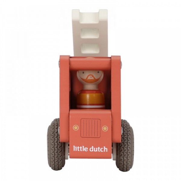 Продукт Little Dutch FSC - Дървена Пожарна Кола с Пожарникар - 0 - BG Hlapeta