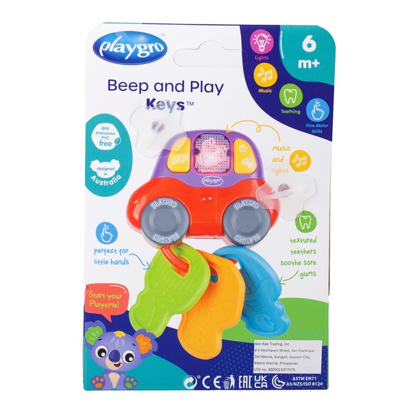 Продукт PLAYGRO - Ключове със светлина и звуци, активна играчка 6М+ - 0 - BG Hlapeta