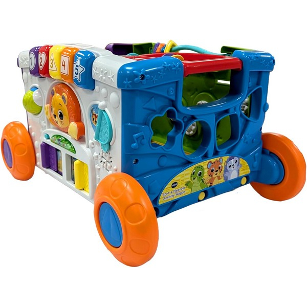 Продукт  Vtech Интерактивна играчка - Количка за дърпане с активности - 0 - BG Hlapeta