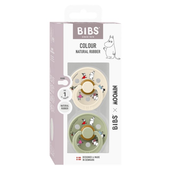 Продукт BIBS x Moomin COLOUR - 2 бр. Биберони, 0-6 месеца - 0 - BG Hlapeta