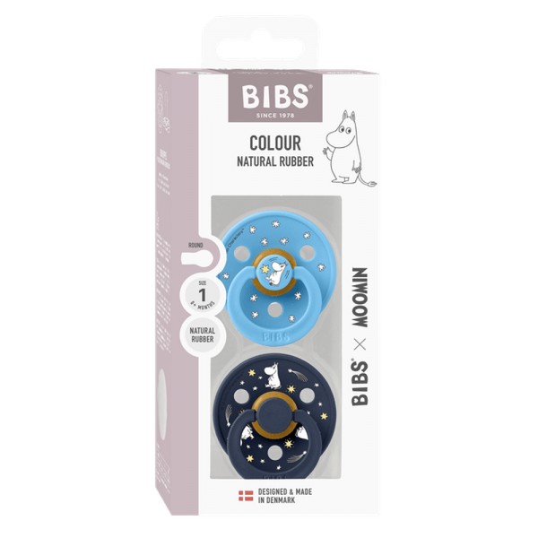 Продукт BIBS x Moomin COLOUR - 2 бр. Биберони, 0-6 месеца - 0 - BG Hlapeta