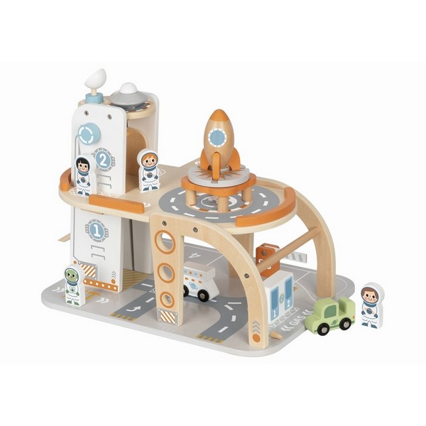 Продукт Tooky Toy Space Station - Дървена писта - 0 - BG Hlapeta