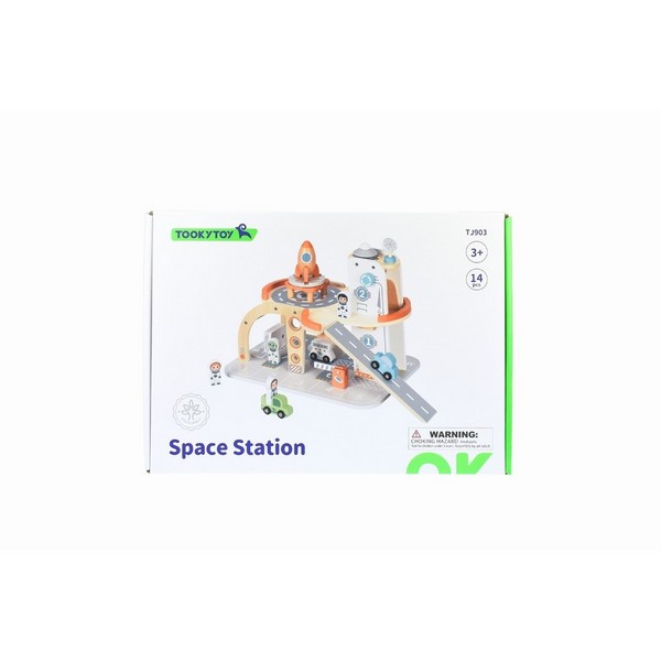 Продукт Tooky Toy Space Station - Дървена писта - 0 - BG Hlapeta